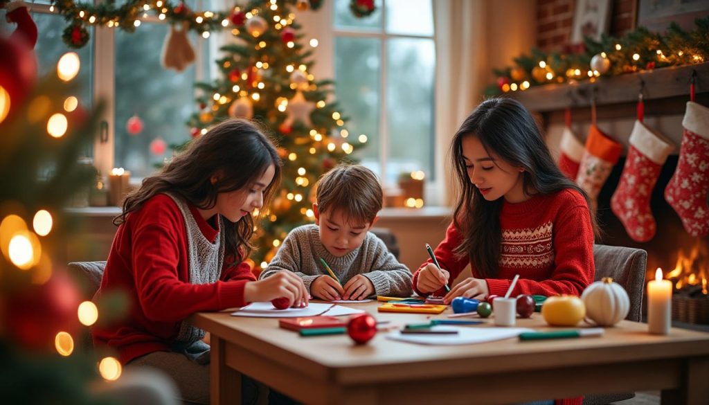 kreative und schöne weihnachtsgrüße für kinder und familie gestalten – ideen und inspiration für unvergessliche festtagswünsche.